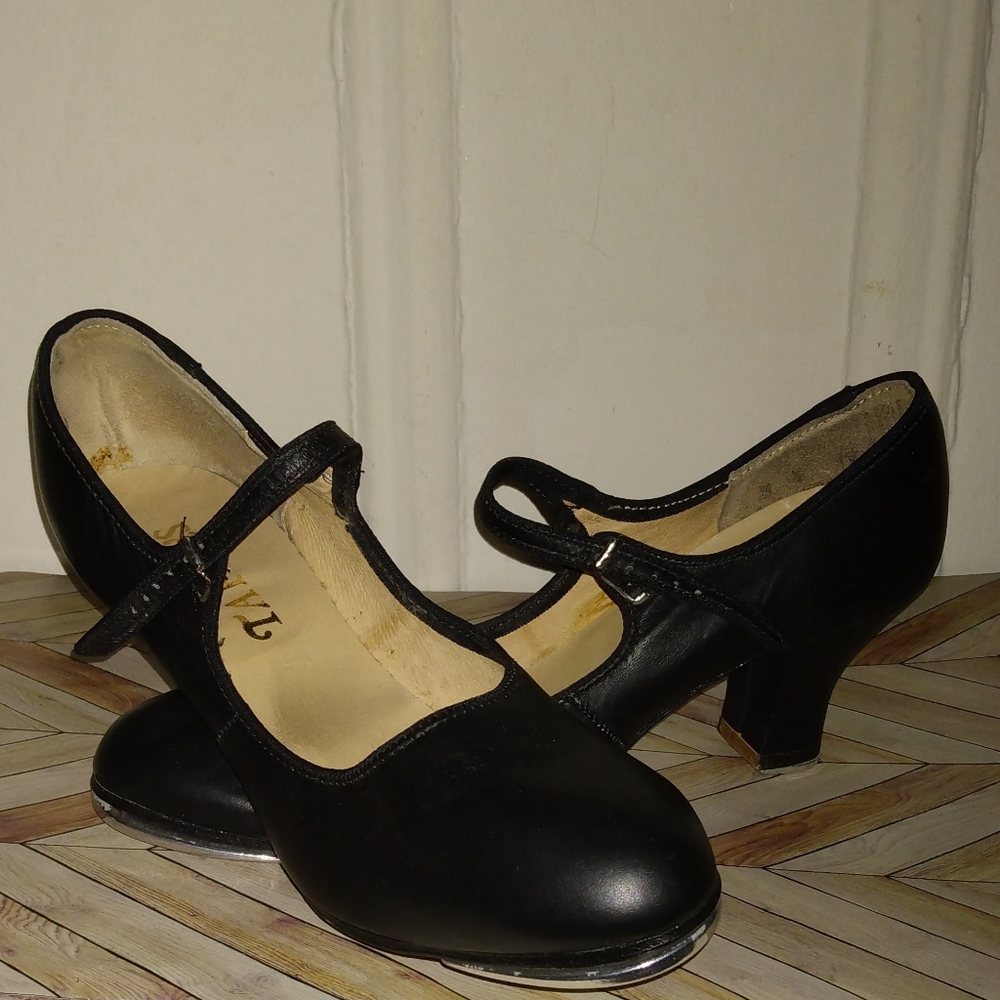 Vtg Taffy's Tap Shoes Size 7.5 Big Girl - Picture 9 of 12